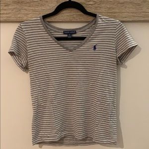 Ralph Lauren V-Neck Striped Tee